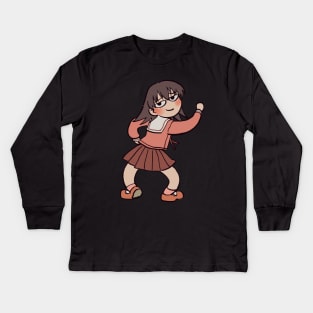 smug tomo meme azumanga daioh Kids Long Sleeve T-Shirt